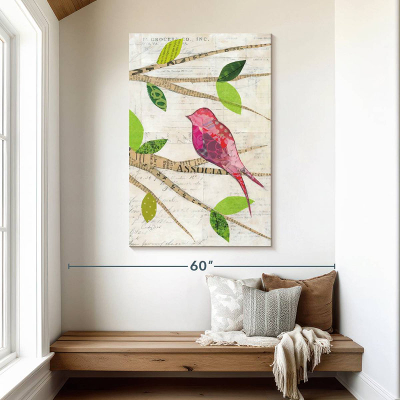 Brampt Birds In Spring IV, 48" H x 32" W