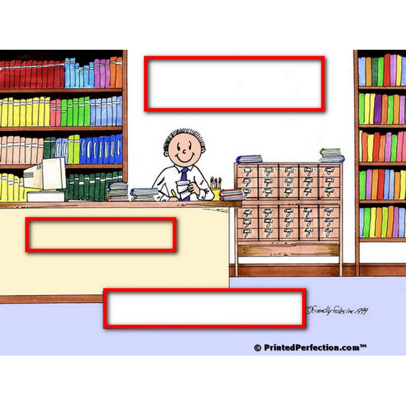Bibliothécaire personnalisé - Porte-clés mâle, Oui
