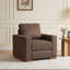 Fauteuil d'appoint carré rembourré-1812067011