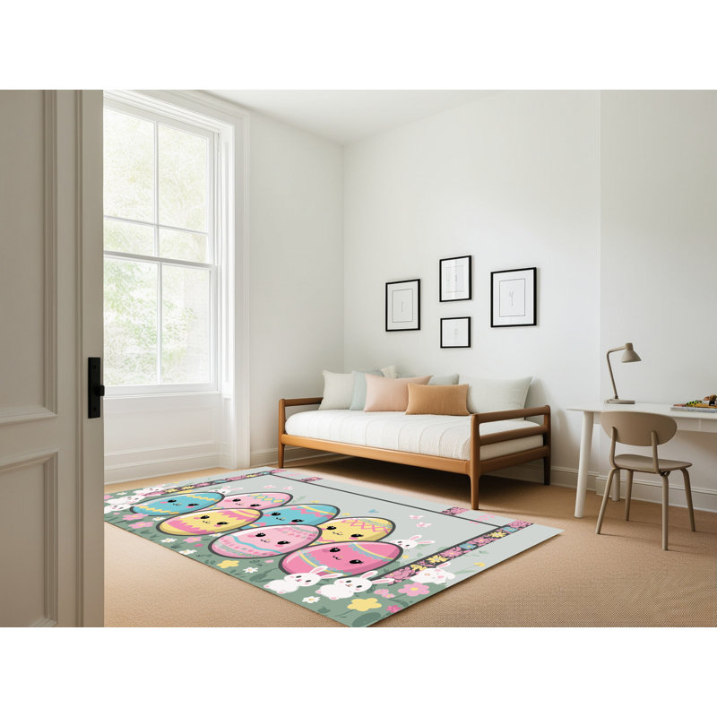 Tapis de vacances de Pâques The Holiday Aisle®, Rectangulaire 7 pi x 10 pi