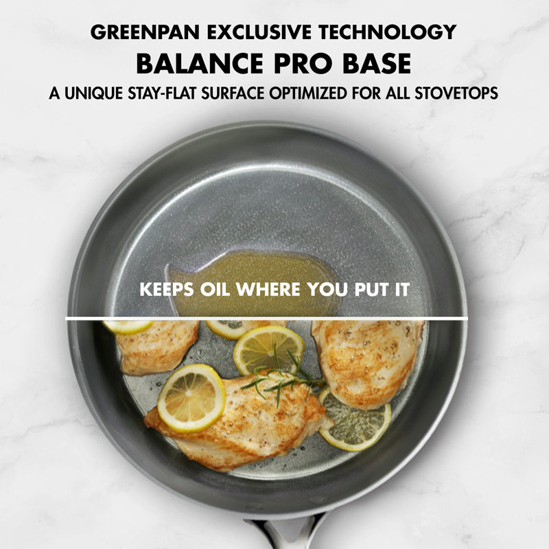 GreenPan GP5 Colors Healthy Ceramic Nonstick 9.5" and 11", 2 Piece Frypan Set, Taupe