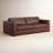  91'' Top Grain Genuine Leather Sofa-21132238