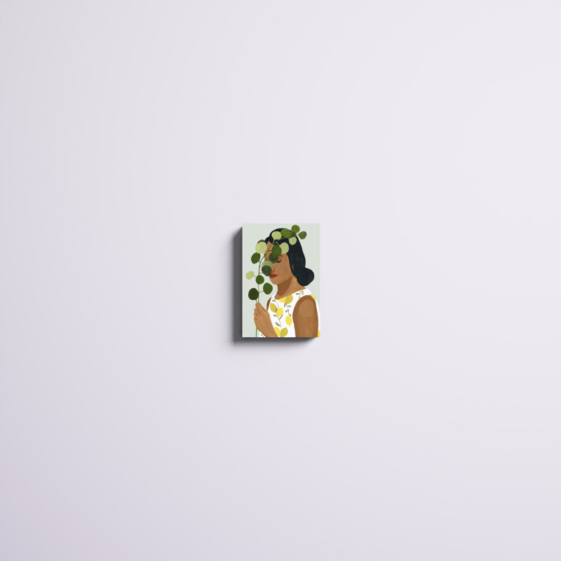 «Botany Portrait II», peinture sur toile, H 12 po x l 8 po