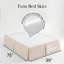 Jupe de lit plissée en microfibre brossée double 15 pouces Southshore Fine Linens Vilano-912812024-912812030