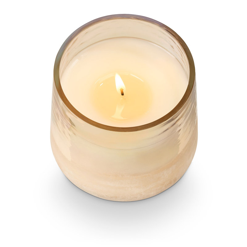 Green Soy Scented Candle in Baltic Glass Vessel