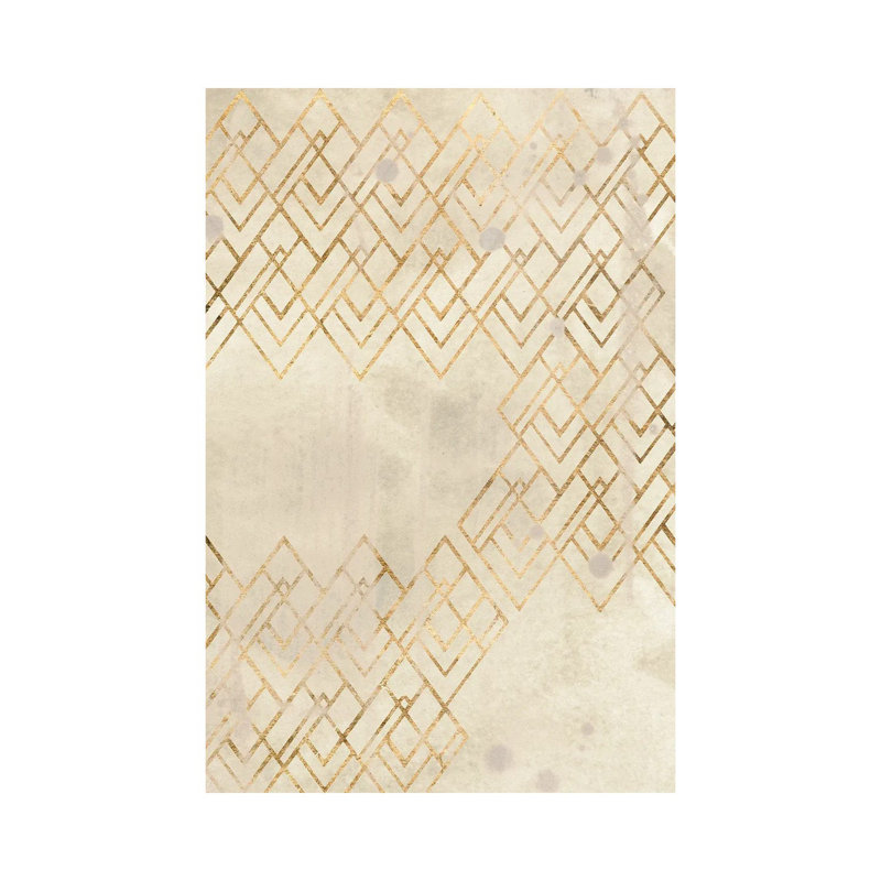 Deco Pattern In Cream IV by June Erica Vess - Wrapped Canvas Gallery-Wrapped Canvas Giclée