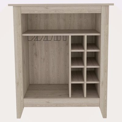 6-Bottle 1-Drawer 1-Shelf Bar Cabinet
