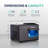 Luma Nugget Countertop Ice Maker, 44 lbs in 24 hours, Black Stainless Steel Ice Machine
