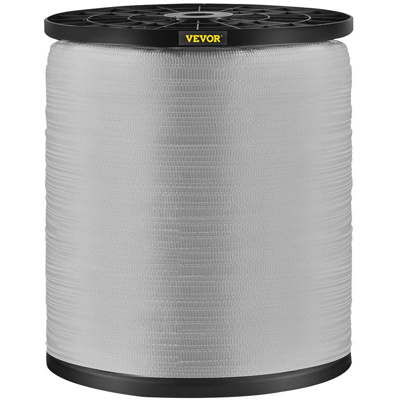 1800Lbs Polyester Pull Tape, 1053' x 5/8" Flat Tape for Wire & Cable, 8" H x 9" W