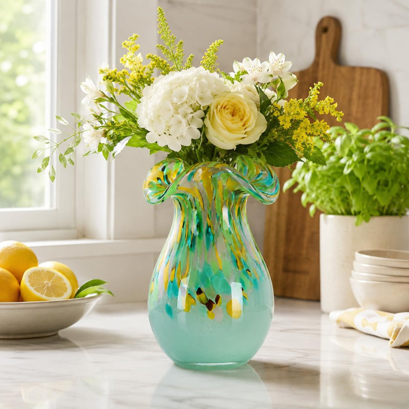 Vase en verre, Vert