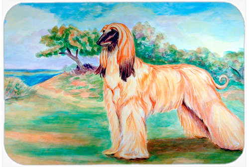 East Urban Home Afghan Hound Glass Cutting Board