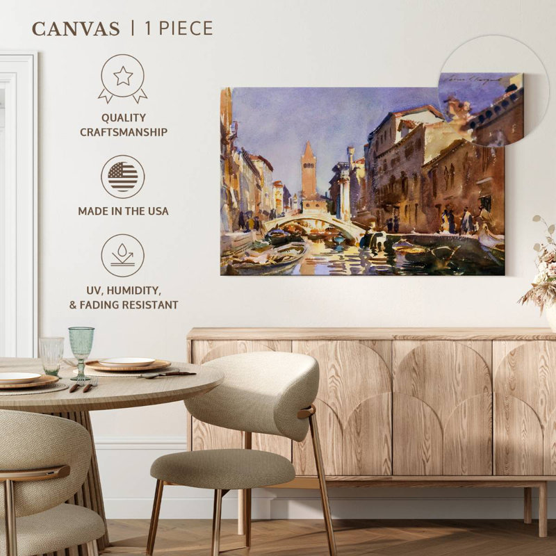 Kavia Venetian Canal 1913, 26" H x 39" W