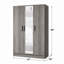 Armoire 3 portes avec miroir pleine longueur-133715010