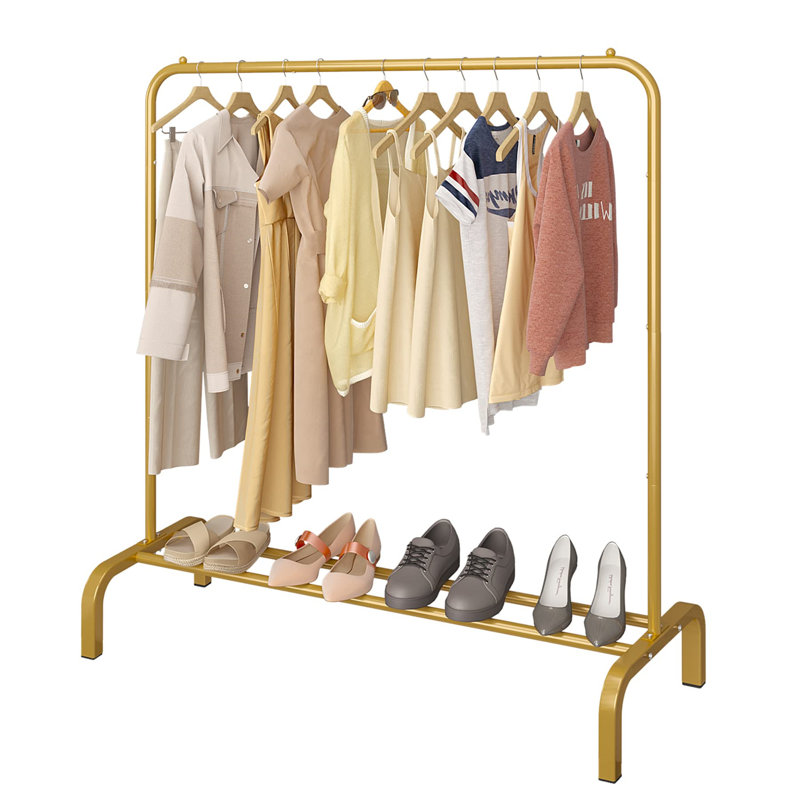 Aalim 110cm Clothing Rack, Gold