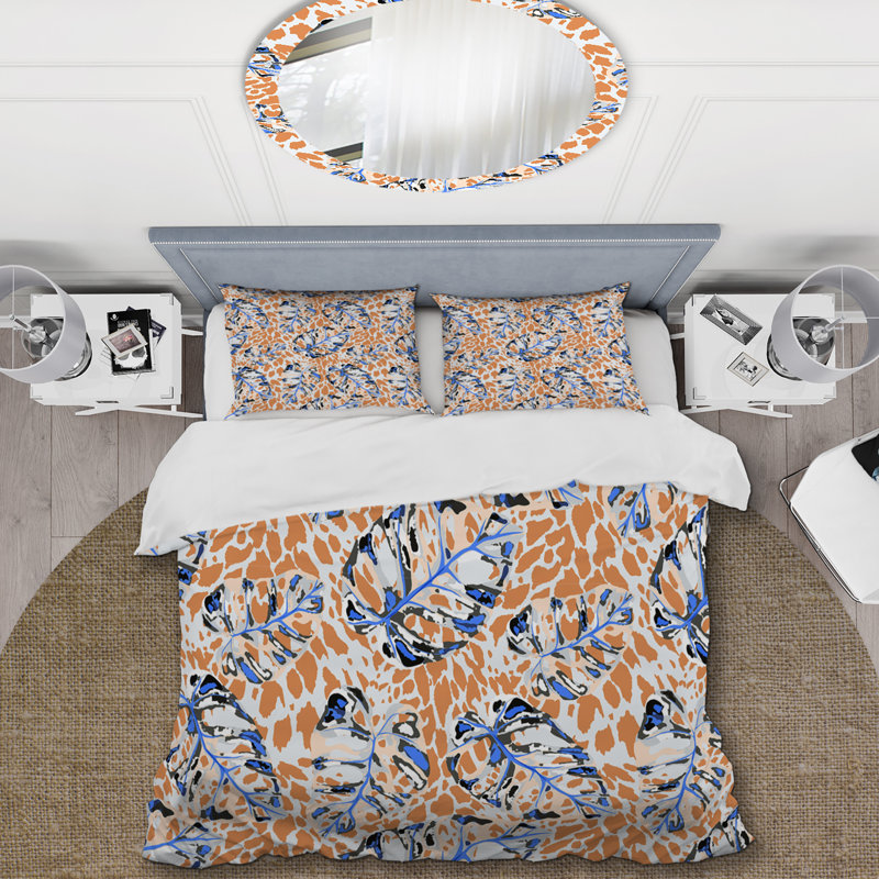 Tropical Animalistic Polyester Animal Print Duvet Cover