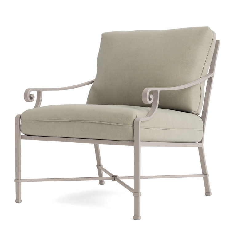 Venetian Outdoor Lounge Chair, Fusion Charcoal, Dove Smooth