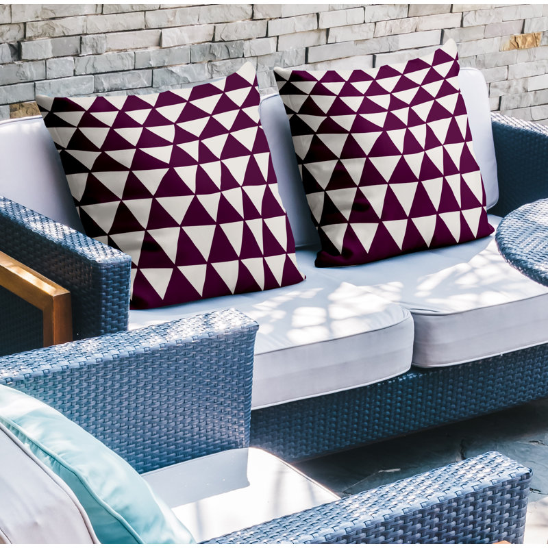  Coussin intérieur / extérieur, L 19 po x H 19 po, Mauve