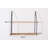 Gardenia Floating Shelf With Metal Brackets