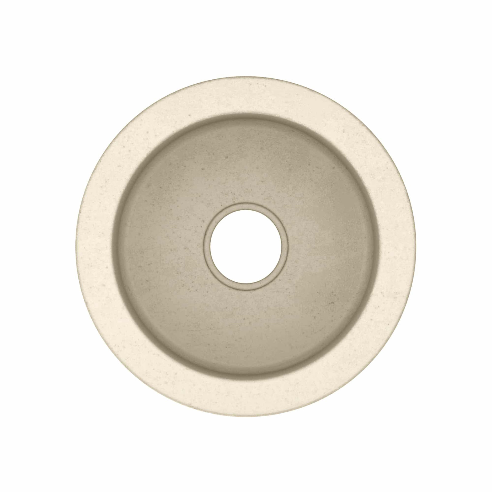 NativeStone Olivos 16" Round Bar Sink, Sand