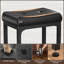 Tabouret de comptoir rembourré avec structure en métal-1828469352