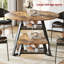 Round Metal Base Dining Table