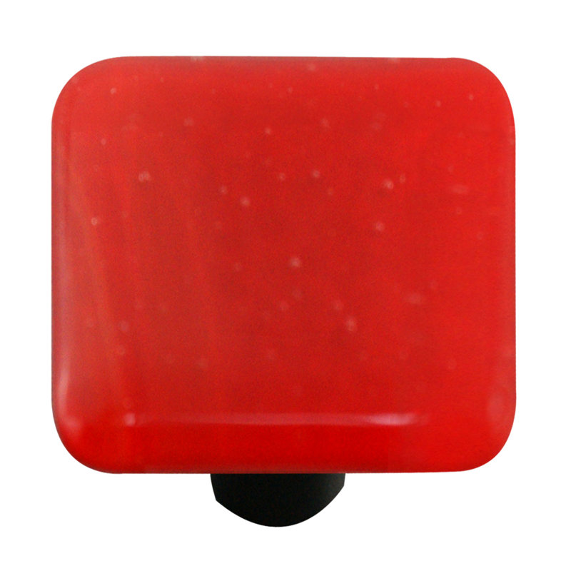 Poignée carrée de 1 1/2 po Solids, Aluminium, Rouge brique