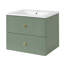 Meuble-lavabo mural 24 po avec 2 tiroirs - idéal pour les petites salles de bain-1872671513