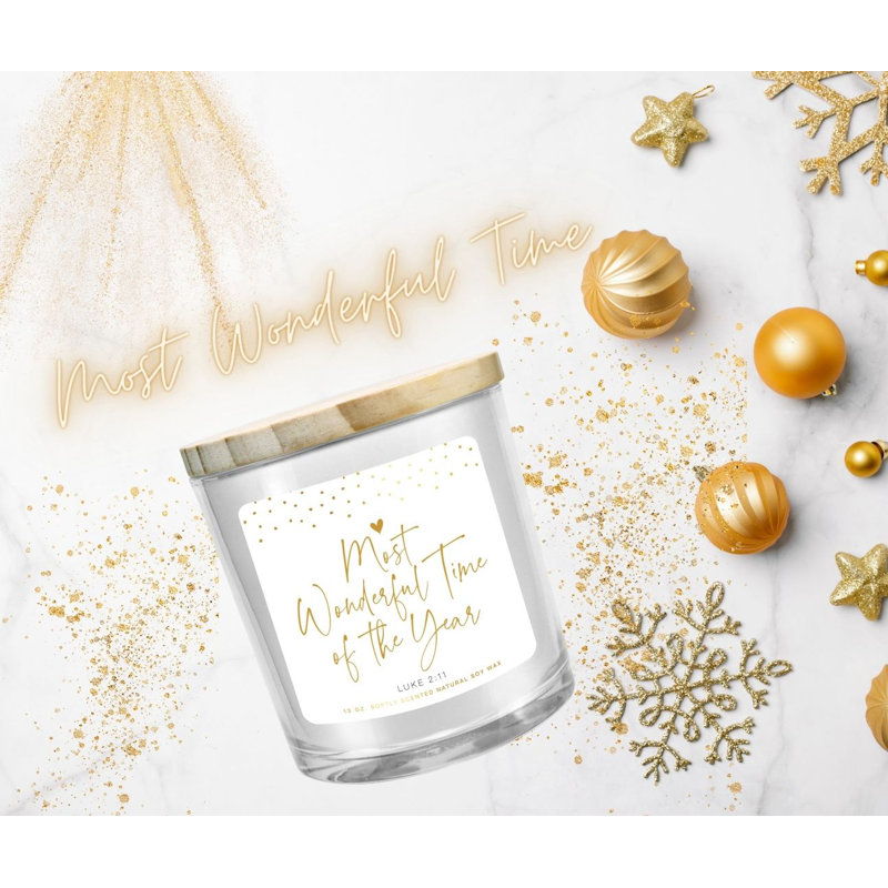 Fresh Scented Jar Candle with Glass Holder