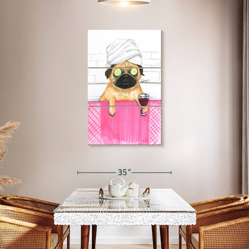 Bain Ketti Pug, H 45 po x l 28 po