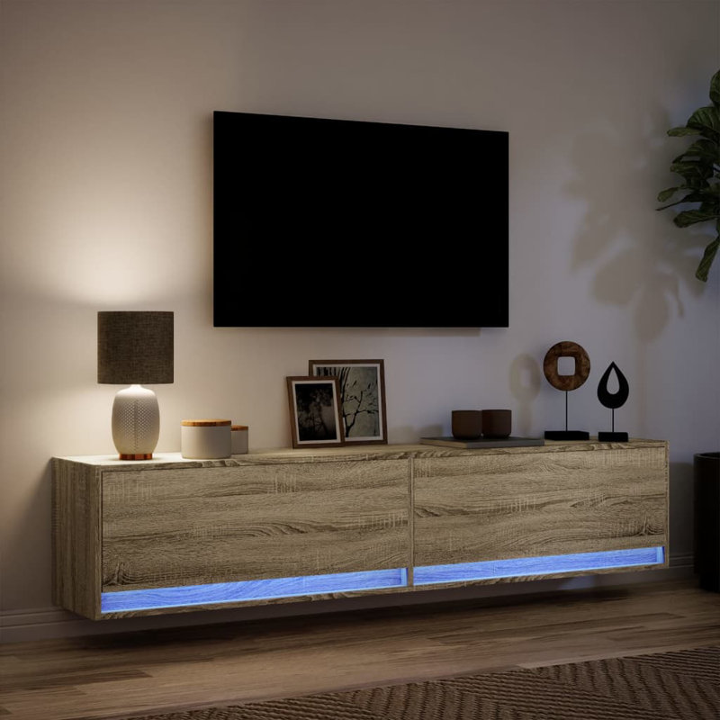 Cruciano Unfinished TV Stand for TVs up to 24", Sonoma Oak