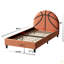 Lit plateforme tapissier Basketball Design