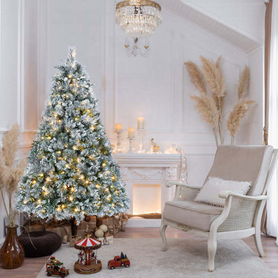 Arbre de Noël 4 pi avec flocage