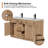 60 inch Freestanding Double Sink Bathroom Vanity Cabinet Base only, without Sink Top, Assembly Required-122147545