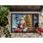Boxer and Santa Claus Doormat-435171270