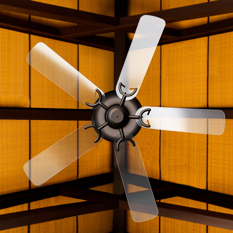 Clear Acrylic Replacement Fan Blades For 52" Fans With 3 Holes (set Of 5) By Stauber Best