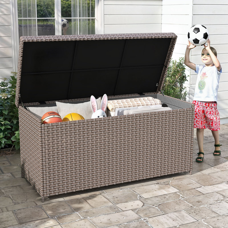 Coffre de terrasse Balconera de 260 gallons, Brun