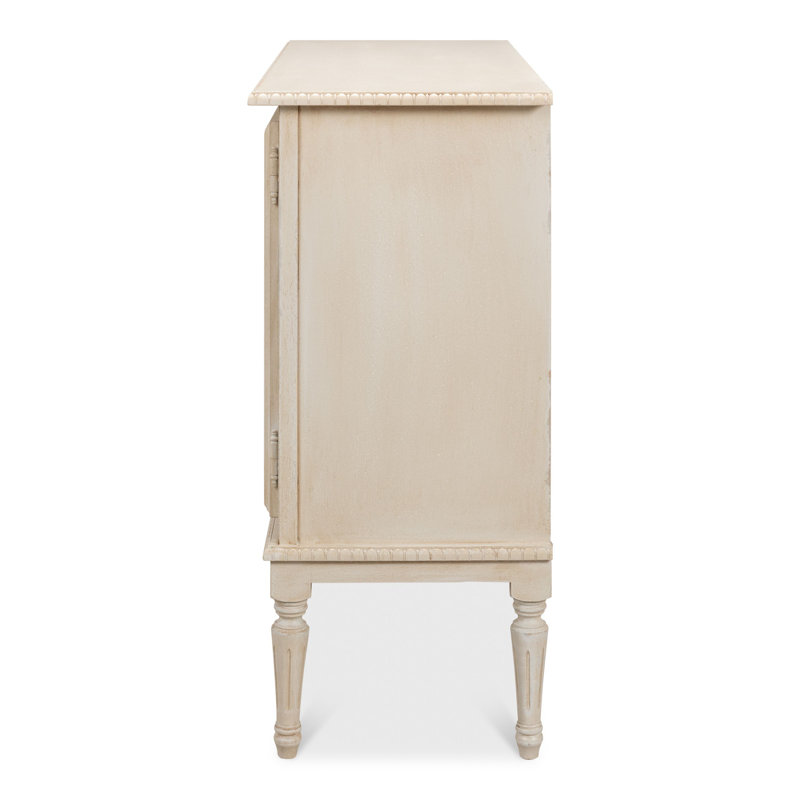 Forsythe 42'' W Solid Wood Sideboard, Bright Lime White