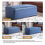 Hustle 110Cm Wide Genuine Leather Rectangle Footstool Ottoman-660129131