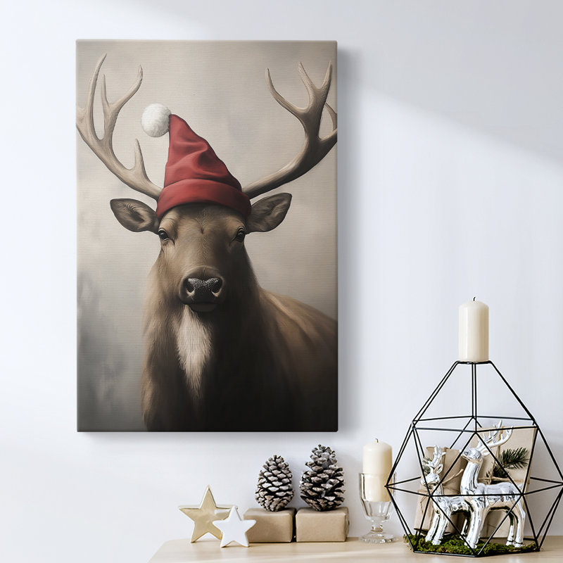 Art des Fêtes de Noël - Toile tendue avec châssis - Série 2-XCVI, H 48 po x l 32 po