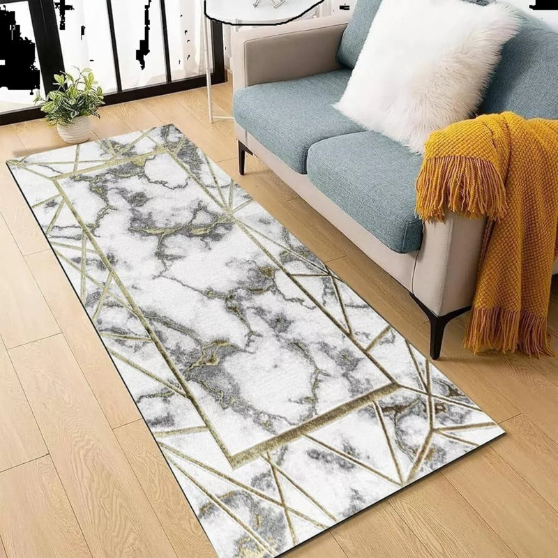 Abstract Area Rug, Runner 60 x 220 cm