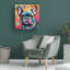 Animaux, coups de pinceau floraux sur toile-1627342432