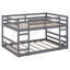 Lit superposé double au-dessus de double avec échelle, cadre de lit en bois massif pour chambre à coucher, mobilier de chambre d'amis