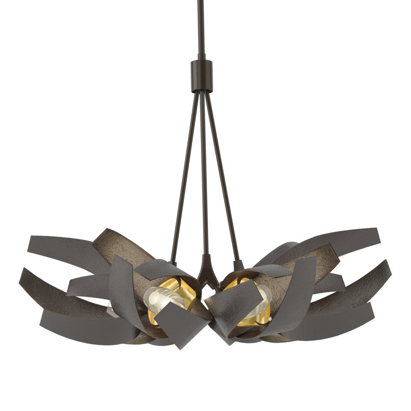 Corona 6 - Light Unique/Statement Geometric Pendant, Oil Rubbed Bronze