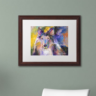 « collie », reproduction sur toile