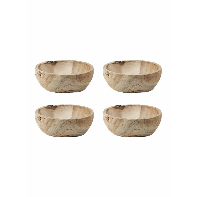 Millwood Pines Lalitha Teak Serving Bowl