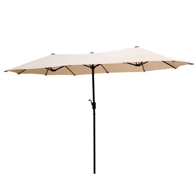 Parasol de marché extérieur à double face 13 pi.