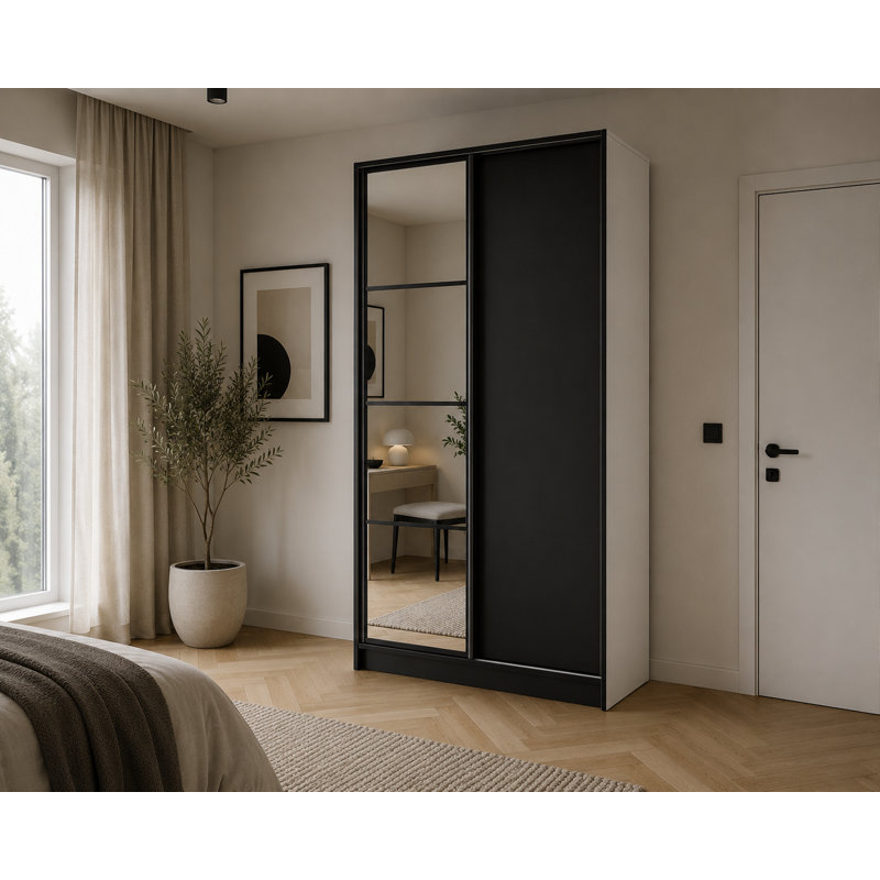 Wardrobe, White/Black