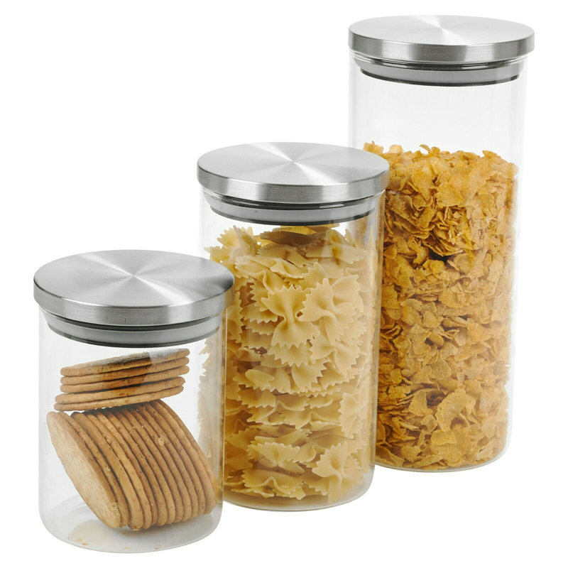Glass Jar - Set of 3