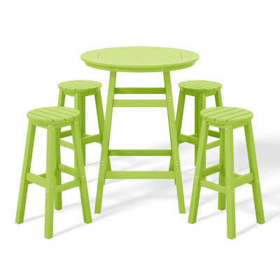 Ensemble de bar rond 5 pièces Laguna
