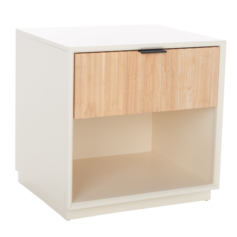 Table de chevet 1 tiroir Infinity, Blanc
